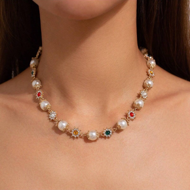Pearl Choker Necklace Vintage - Ingemark Vintage Pearl Choker Necklace For