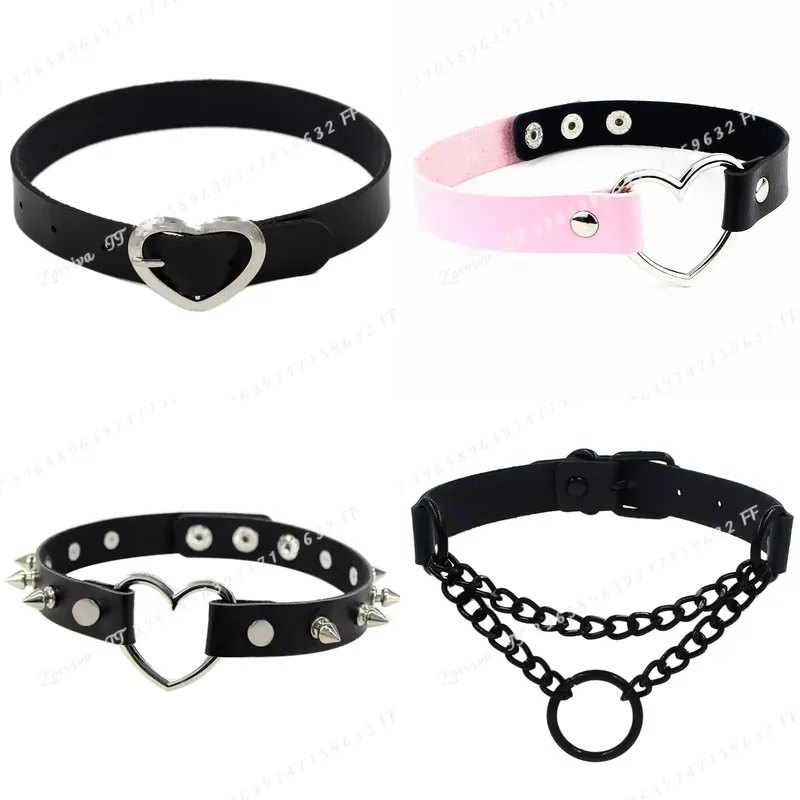 Harajuku Punk Rock Gothic Chok - Goth Punk Spike Choker recension och pris