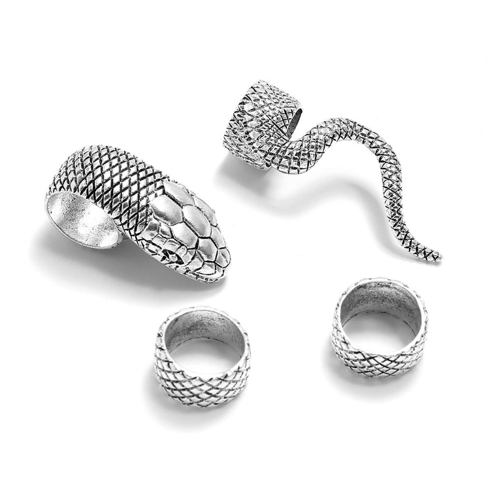 KMVEXO 4Pcs/Set Gothic Steampu - Vintage Punk Knuckle Rings Set recension och pris