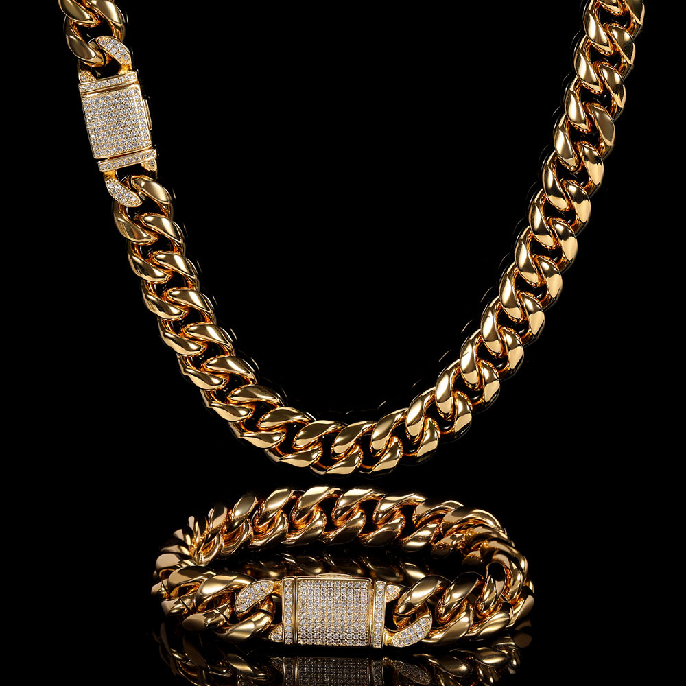 12mm Miami Mens Cuban Link Cha - Cuban Link Chain 12Mm recension och pris