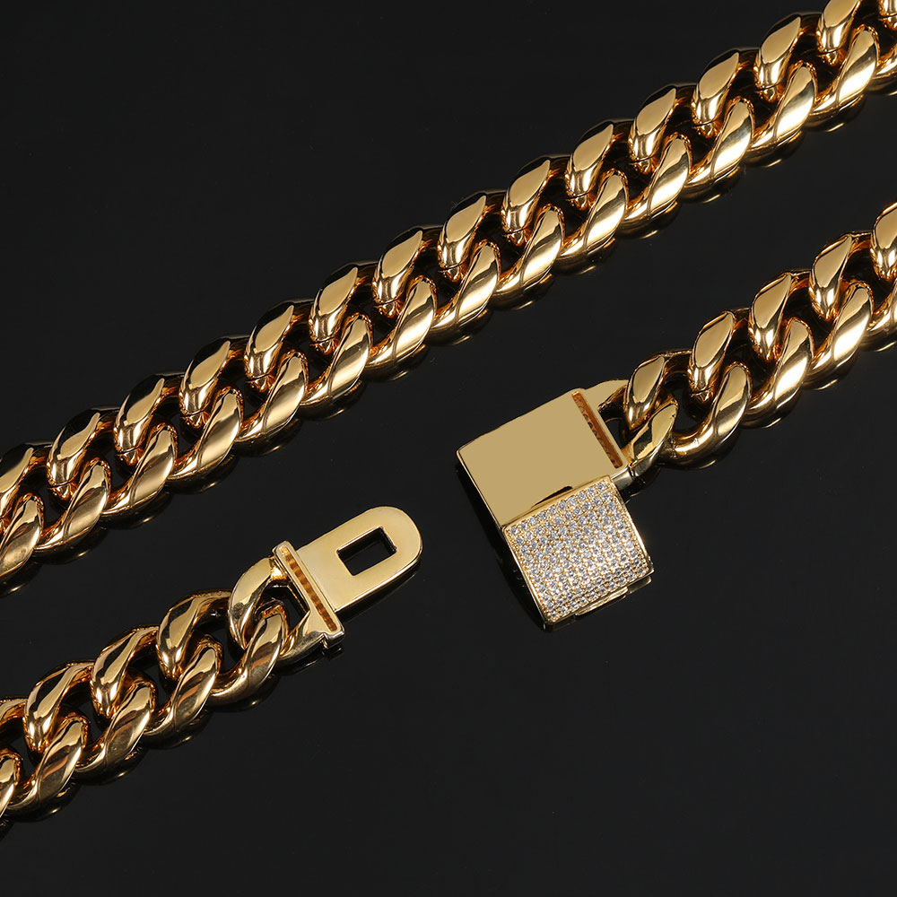 12mm Miami Mens Cuban Link Cha - Cuban Link Chain 12Mm recension och pris