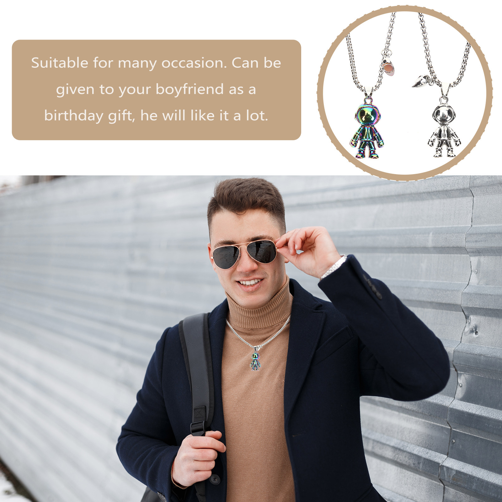 1Pair Couple Matching Necklace - Magnetic Couple Matching Necklaces recension och pris