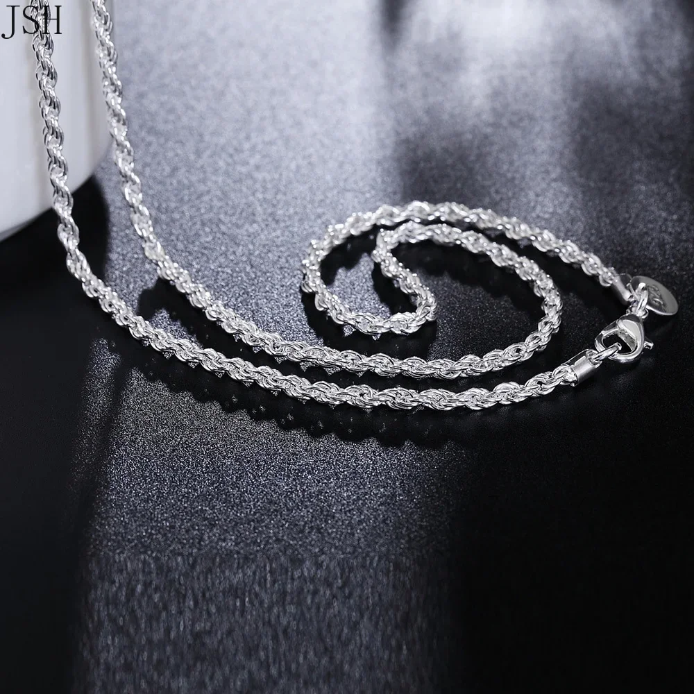 40-60cm wholesale 925 Sterling - 925 Sterling Silver Chain Necklace Men recension och pris