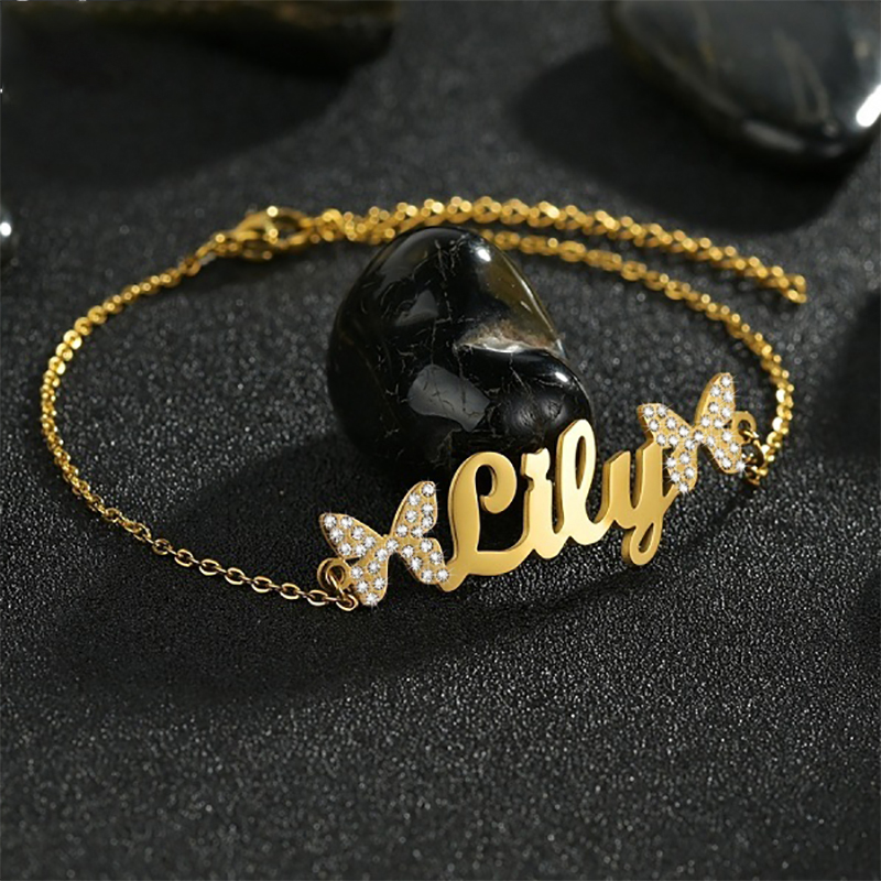 Atoztide Customized Jewelry Se - Custom Name Necklace Stainless Steel recension och pris