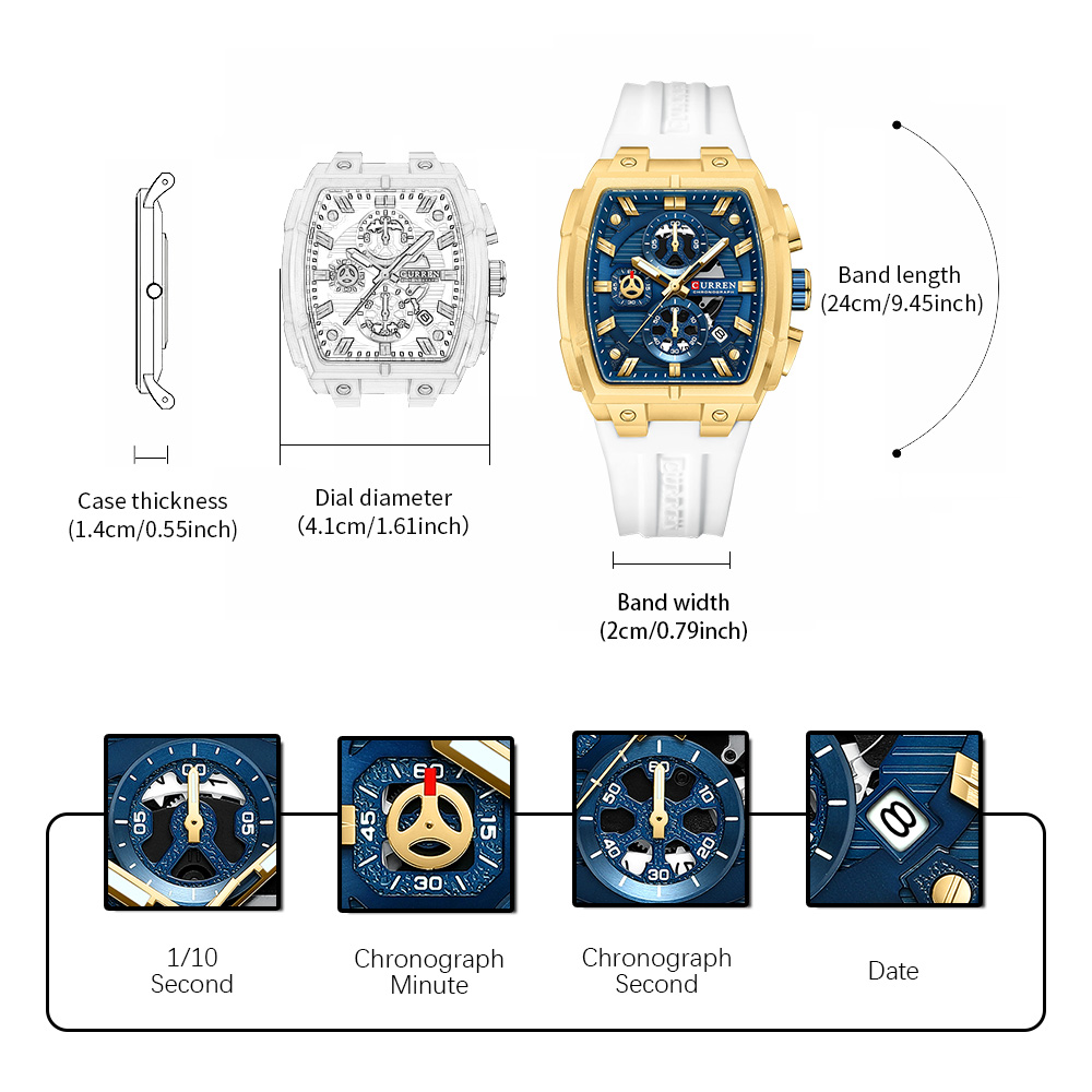 CURREN Luxury Vintage Watch fo - Watch Accessories recension och pris