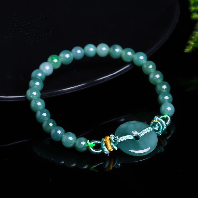 Natural Real Emerald Blue Wate - Bracelets recension och pris