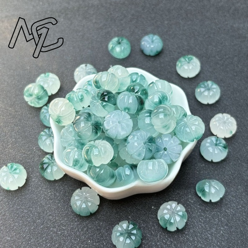 10pcs A Green Jade Pumpkin Bea - Earrings recension och pris
