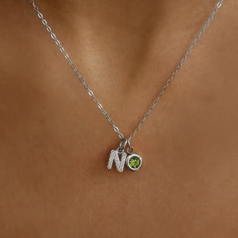 Custom A-Z Initial Letter Neck - Custom Name Necklace Stainless Steel recension och pris