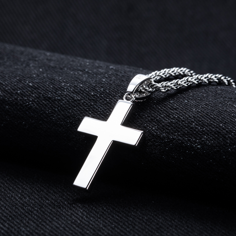 MossanRappr Moissanite Bling C - 925 Sterling Silver Chain Necklace Men recension och pris