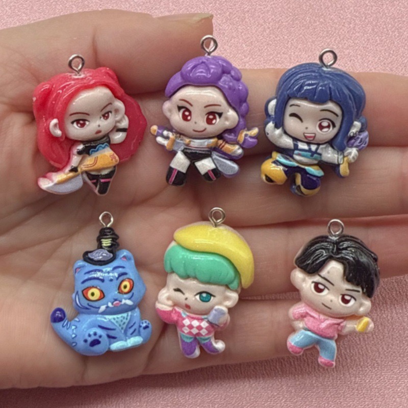 10pcs resin cartoon pendant, D - Earrings recension och pris
