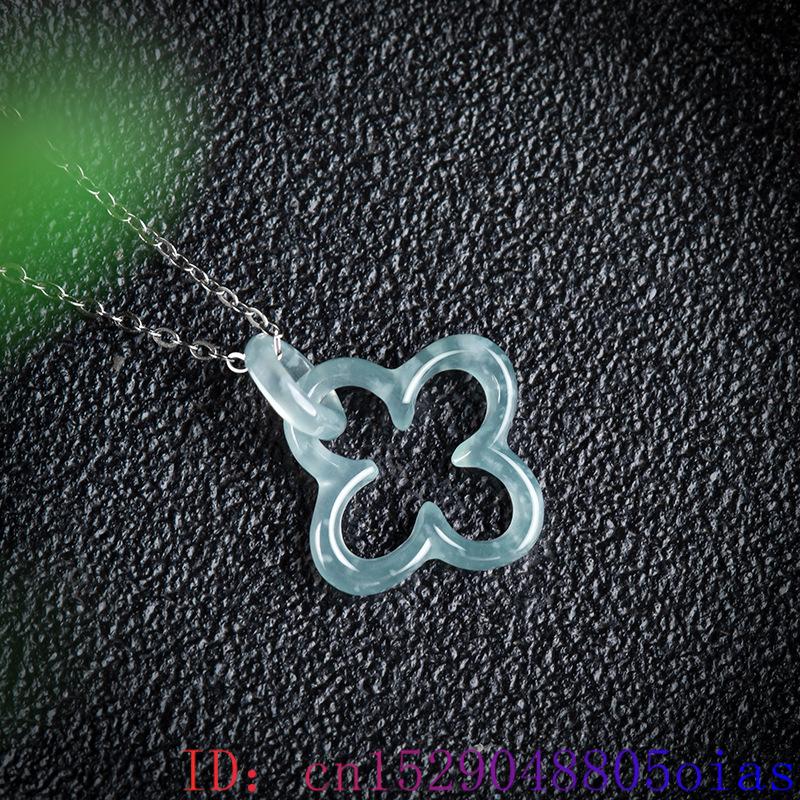 Blue Myanmar Jadeite Four Leaf - Necklaces recension och pris