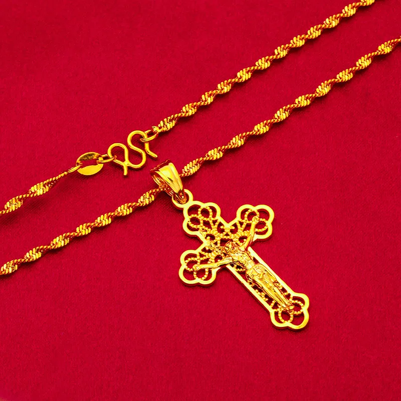 Briex Jewelry Ins Vintage Gold - Cross Pendant Necklace Gold recension och pris