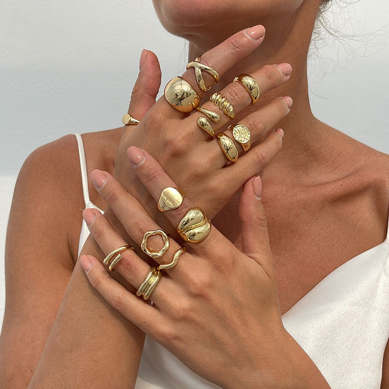 Fashion Vintage Metal Rings Fo - Vintage Punk Knuckle Rings Set recension och pris