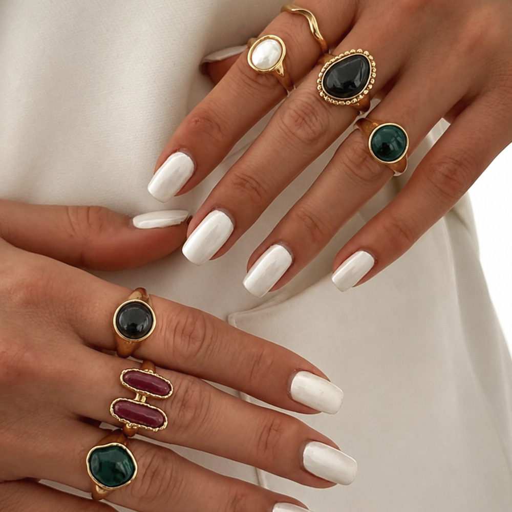 IngeSight.Z 7Pcs/Set Punk Tren - Vintage Punk Knuckle Rings Set recension och pris