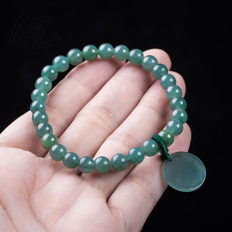 Natural Jadeite Blue Water Not - Bracelets recension och pris