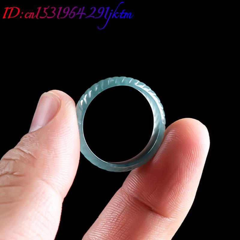 Blue Real Burmese Jadeite Ring - Rings recension och pris