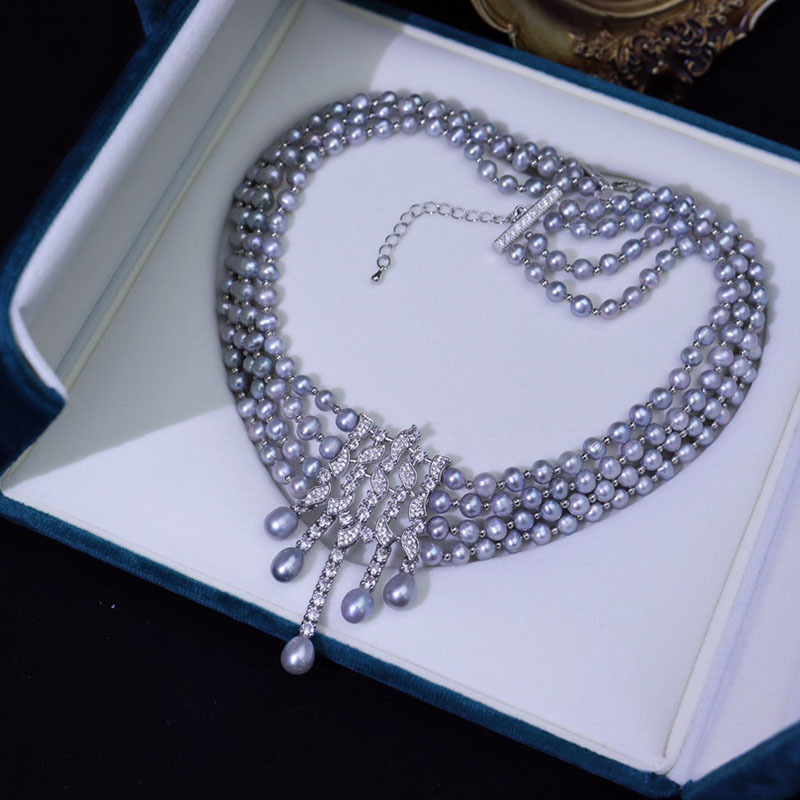 Freshwater Pearl Necklace, Vin - Pearl Choker Necklace Vintage recension och pris