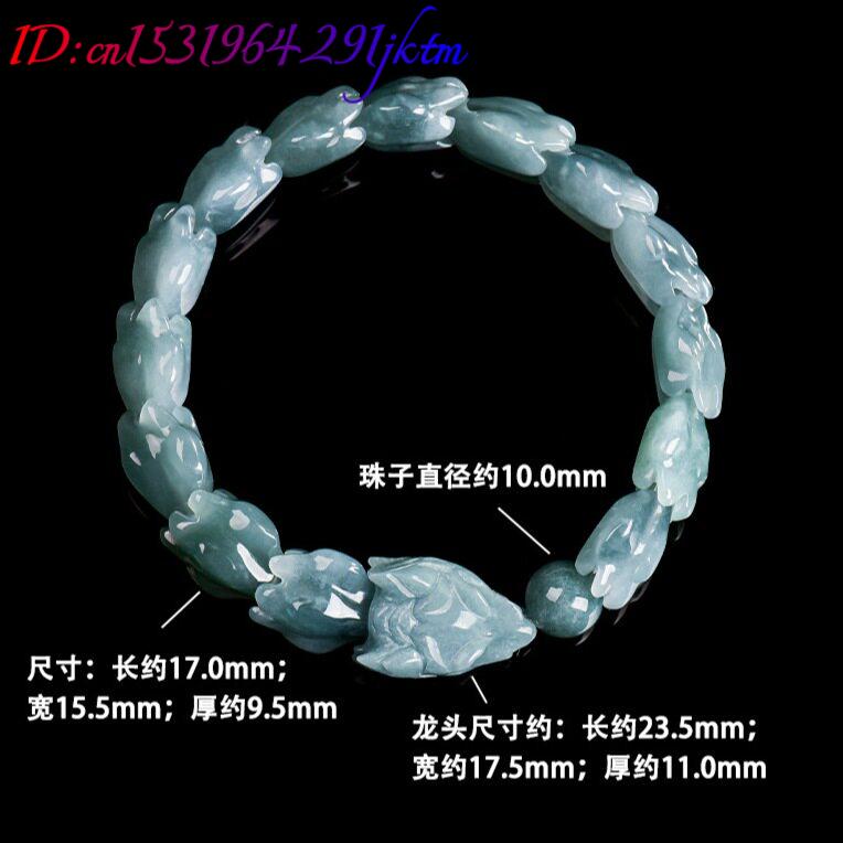 Blue Burmese Jadeite Dragon Br - Bracelets recension och pris
