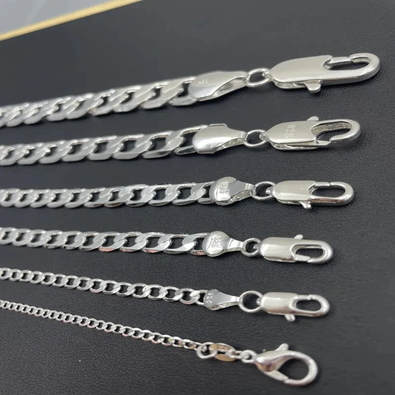 Men's 925 Sterling Silver Neck - Cuban Link Chain 12Mm recension och pris