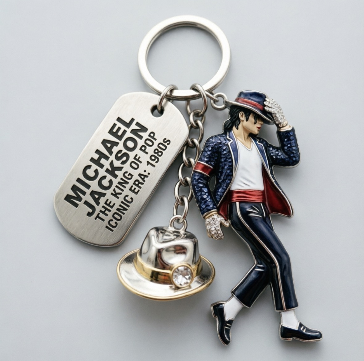 Michael Jackson Keychain Backp - Rings recension och pris