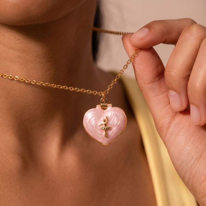 Vintage Heart Shape Photo Lock - Heart Locket Necklace Photo recension och pris