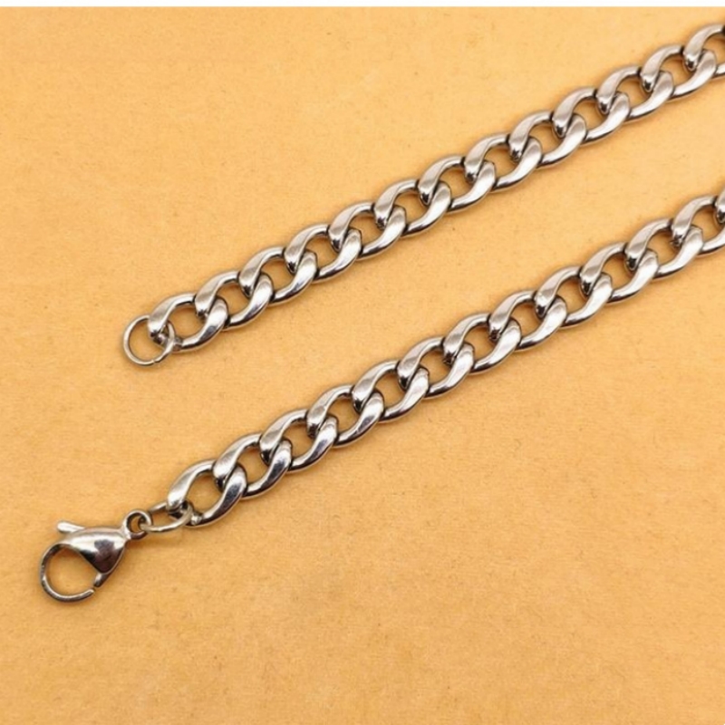 YQ 3MM-10MM 316L Stainless Ste - Cuban Link Chain 12Mm recension och pris