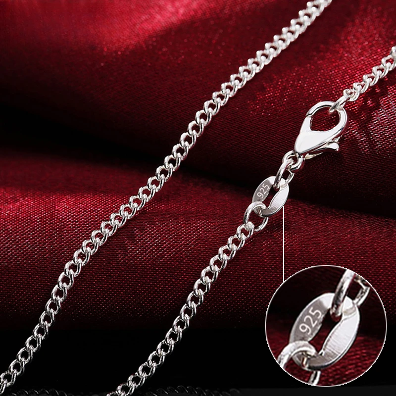 925 Sterling Silver 40-75CM LO - Cuban Link Chain 12Mm recension och pris