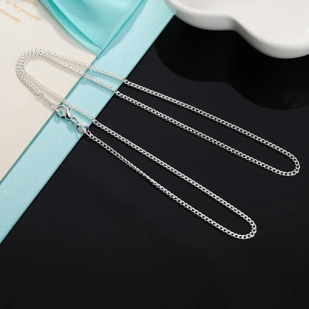 925 Sterling Silver 40-75CM LO - Cuban Link Chain 12Mm recension och pris